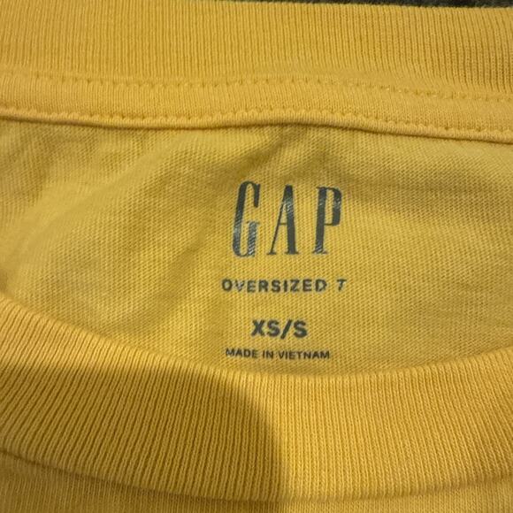 LOT OF 2! GAP O/sized Pocket Crewneck Tee Wmns XS/S Lavender&Cantaloupe - Picture 3 of 9